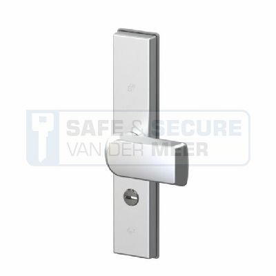 S2 buitenschild type 5027 RH, met draaibare greep en cilindergat (PC62) kerntrekbeveiliging voor cilindergat, in F1-kleur SKG***®